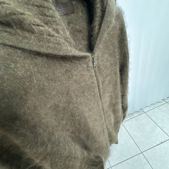 JOHN VARVATOS CASHMERE "Catherine" Hoodie in Green sz.M (MSRP $798) - Picture 4 of 9